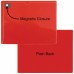 FixtureDisplays® White  Magnetic Closure Pocket - Plain-Back - 8 ½